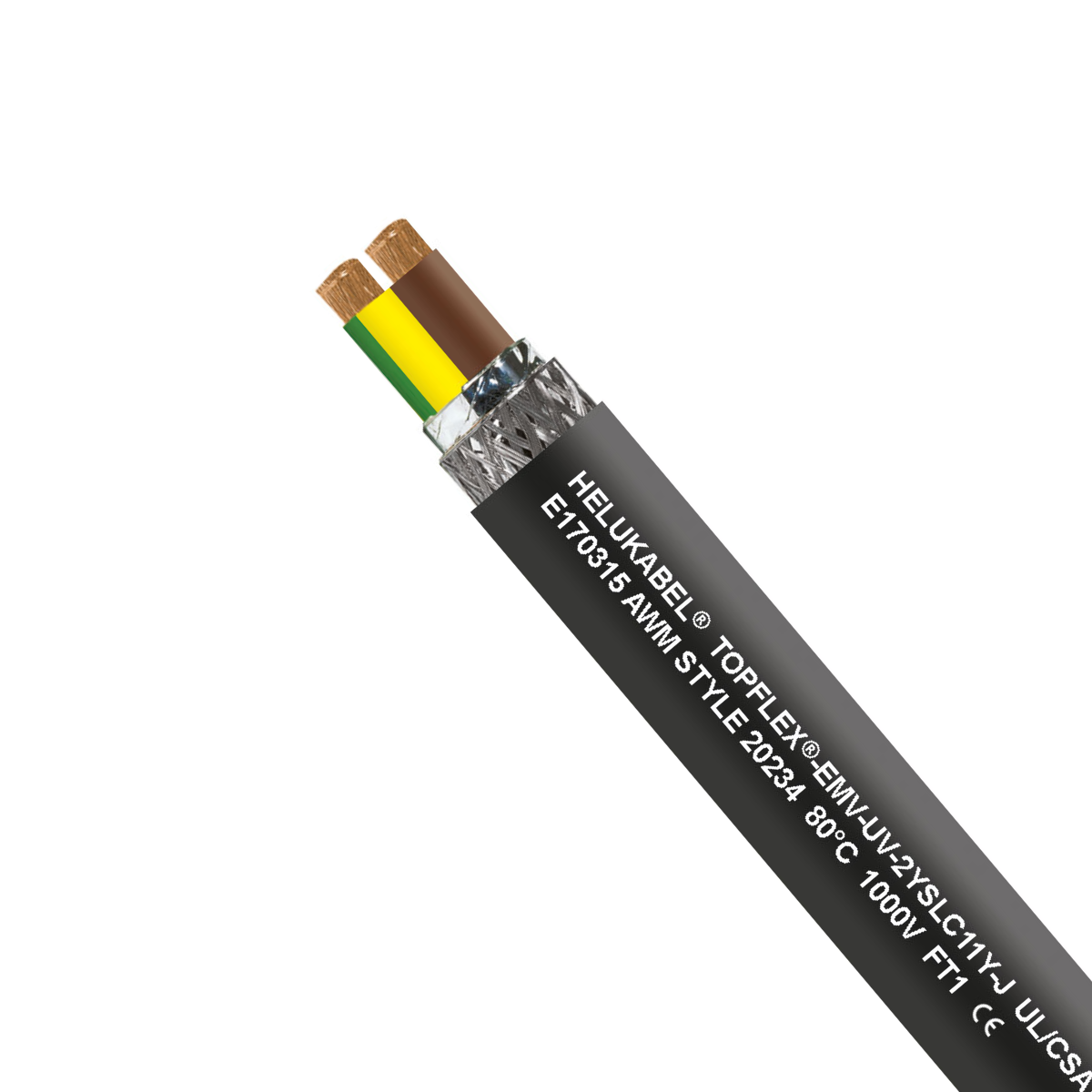 Кабелі для серводвигунів та частотних перетворювачів UL/CSA