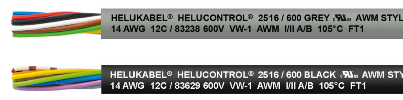 HELUCONTROL® 2516 / 600 GREY  /  HELUCONTROL® 2516 / 600 BLACK