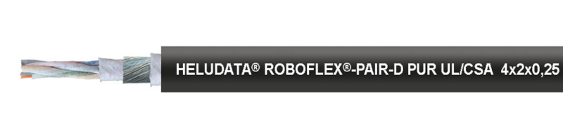 HELUDATA® ROBOFLEX®-PAIR-D PUR UL/CSA